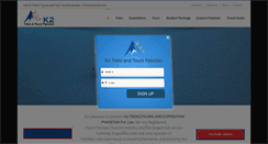 Desktop Screenshot of k2tourspk.com