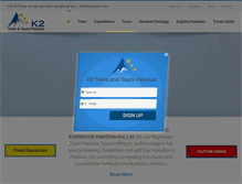 Tablet Screenshot of k2tourspk.com